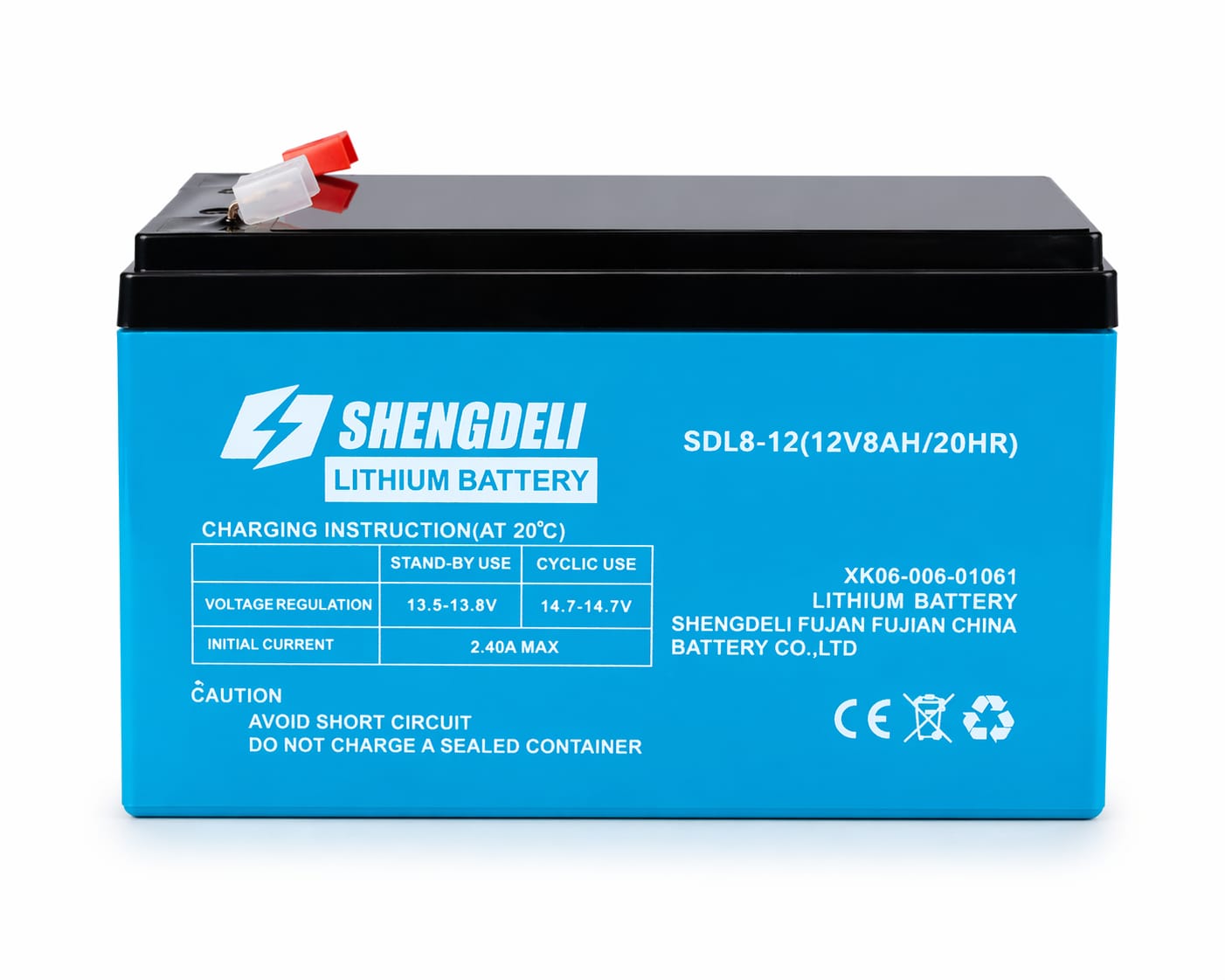 12/8 Lithium Ion Phosphate Battery
